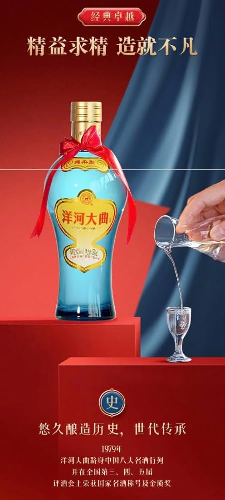 【90年代古酒】中国名酒 洋河大曲 500ml 38% Amazon.co.jp: 洋河大曲（ヤンハーダイキョク） 38度 500ml